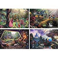 Ceaco Thomas Kinkade Studios The Disney Collection 4-in-1 Jigsaw Puzzle only $9.00
