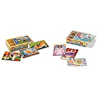 2-Pack Melissa & Doug Wooden Jigsaw Puzzles: Pets & Fanciful Friends only $9.55