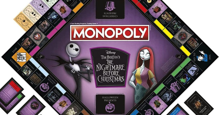 Up to 50% Off Board Games & Puzzles on Amazon | Nightmare Before Christmas Monopoly Only $30 (Regularly $45)