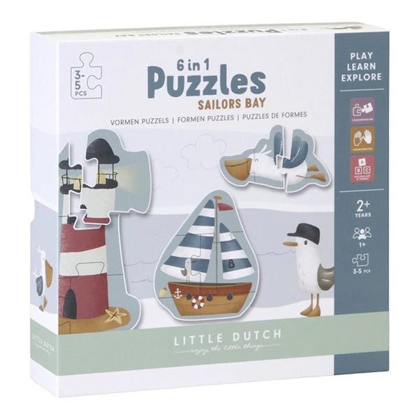 Little Dutch 6-in-1 Puzzle - Sailors Bay