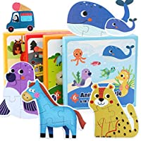 6 in 1 Marine Animals Jigsaw Floor Puzzle for Preschool Toddlers only $5.49