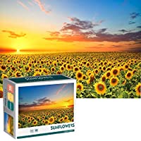 500-Pieces Chivenido Sunflowers Large Jigsaw Puzzle only $6.49