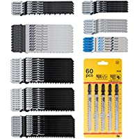 60-Piece T Shank Assorted Professional Jigsaw Blades Set only $8.49