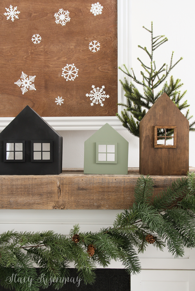 DIY Wood Houses (Christmas Village)