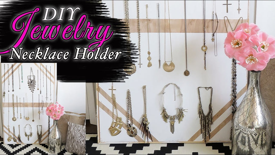 Jewelry organizer-NECKLACE Holder- DIY by RunwayDoneMYWAY (6 years ago)