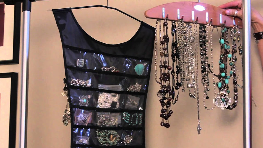 How to Hang Jewelry Organizers : Organizing With Style by ehowathomechannel (7 years ago)