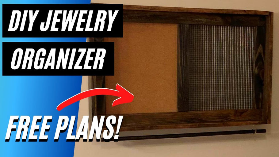 DIY Jewelry Organizer | Plans How to Build Wall Hanging Jewelry Organizer by Spencley Design Co