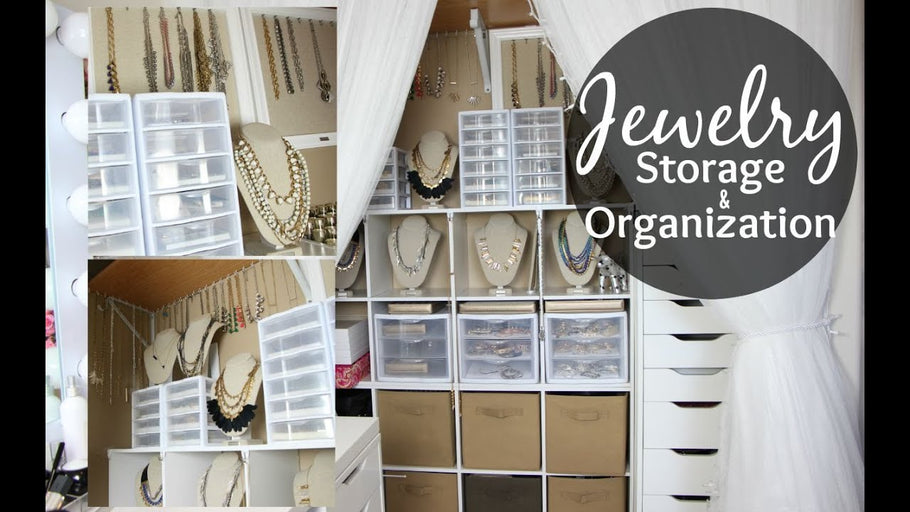 Jewelry Storage & Organization // Closet Tour // Jewelry Collection by Sarah • BeautyBuzzHub (5 years ago)