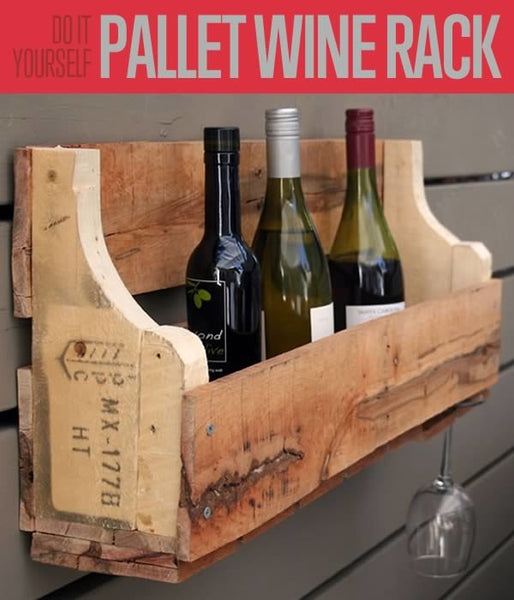 DIY Pallet Wine Rack | Cool Upcycled Furniture Ideas