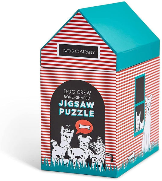 Dog Crew Bone Shaped Jigsaw Puzzle - 1000 Pieces