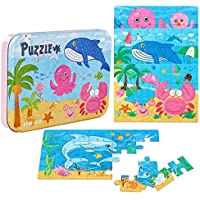 iShoow 4-in-1 Wooden Jigsaw Puzzles only $11.39