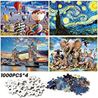 4-Pack Watlike 1000-Pieces Jigsaw Puzzle only $19.99