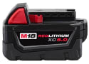 Milwaukee M18 RedLithium XC5.0 5Ah Extended Capacity Battery Pack: free w/ tool purchase + free delivery w/ Ace Rewards