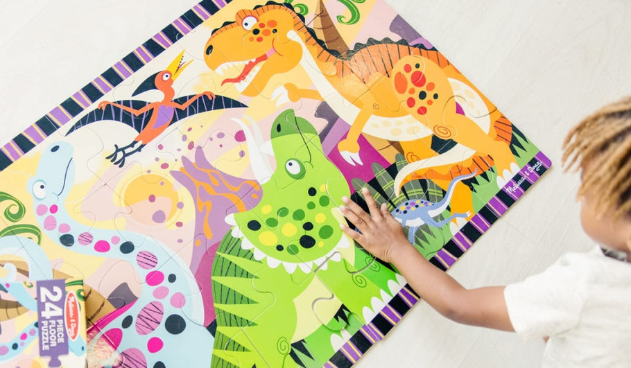 Melissa & Doug Dinosaur Jumbo Floor Puzzle Only $8.49 on Amazon (Regularly $15)