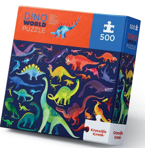 Crocodile Creek Puzzle Dino World, 500 Piece