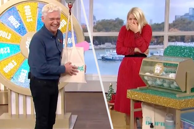This Morning Spin To Win Player Has Holly And Phil Roaring With 'Bag Of S***' Slip-Up