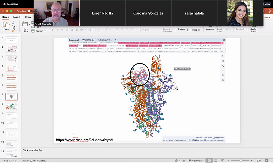 Biology Class Targets COVID-19 Protein’s Potential Achilles Heel, Contributes to Vaccine Research