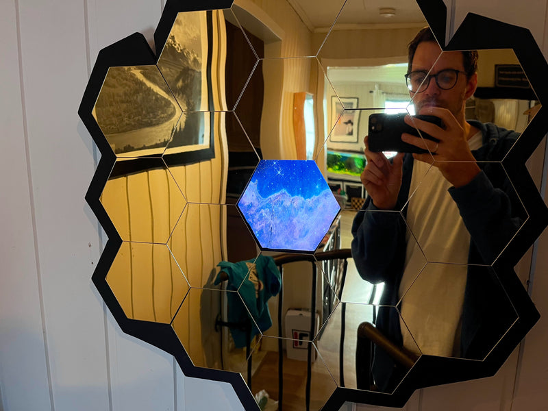 Peer Into Space Through This James Webb-Style Hexagonal Mirror