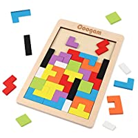 Coogam Wooden Blocks Puzzle Brain Teasers Toy only $8.40