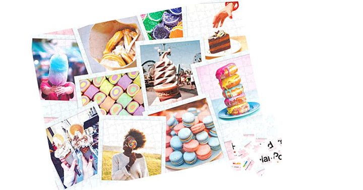 500-Piece Sweet Treats Jigsaw Puzzle in 3D Tin Container Cool Vintage Retro 70’s Camera Only $4.08! (Reg. $10)