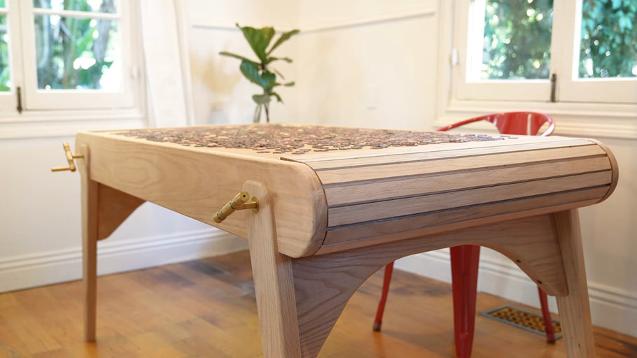 Tambour Table with a Puzzling Secret