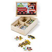 48-Piece Melissa & Doug Vehicles 4-in-1 Wooden Jigsaw Puzzle only $7.89