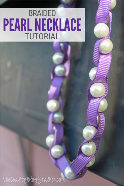 How to Make a Braided Pearl Necklace with Ribbon