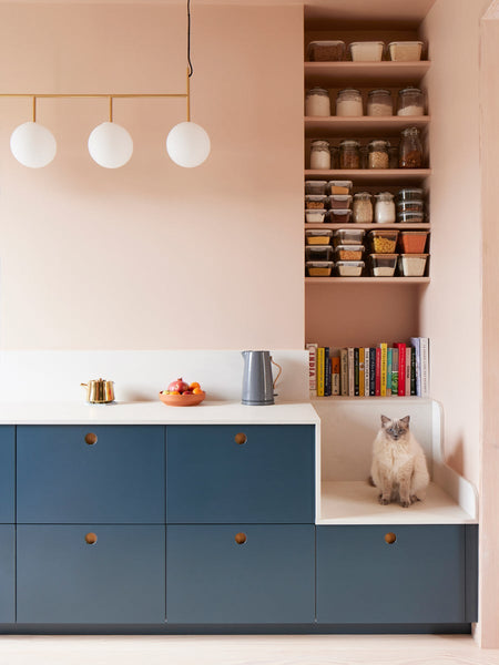 Morning Yoga, Puzzles, and Movie Watching All Happen in This Galley Kitchen