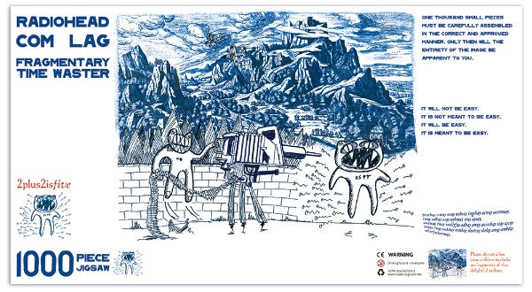 Radiohead Releases 1000-Piece Jigsaw Puzzle Of The Band’s Album Cover