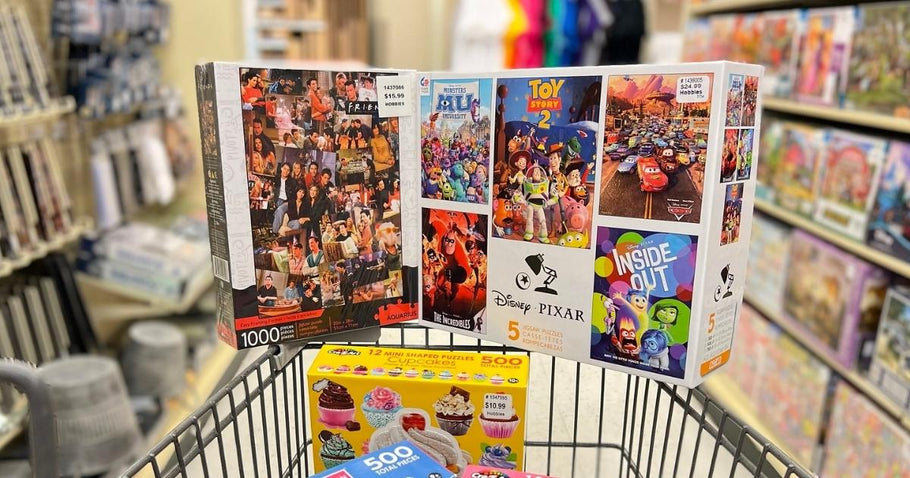 1,000 Piece Jigsaw Puzzles from $7.79 at Hobby Lobby | Friends, The Office, Disney, & More