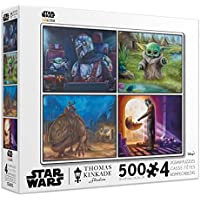 4-Pack Thomas Kincade The Mandalorian Collection Jigsaw Puzzle Set only $10.80