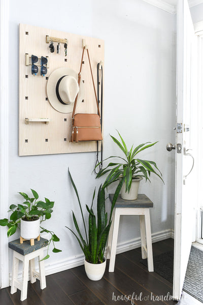 Modular Entryway Organizer from Plywood