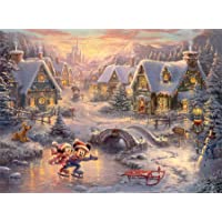 1000-Piece Ceaco Thomas Kinkade Mickey & Minnie Holiday Jigsaw Puzzle only $8.50
