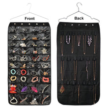 Load image into Gallery viewer, 40 Pockets 20 Hooks Oxford Hanging Jewelry Organizer with Zipper Hanger (Pockets &amp; Hooks )