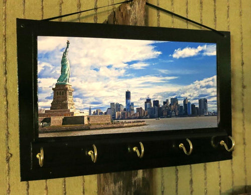 Statue of Liberty Key Rack Holder Print