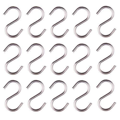 Products axesickle 50 pcs 1 inch s hook connectors for jewelry key ring key chain pet name tag wood circles chain hardware fishing lure and key ring assembly