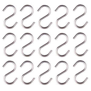 Purchase axesickle 50 pcs 1 inch s hook connectors for jewelry key ring key chain pet name tag wood circles chain hardware fishing lure and key ring assembly