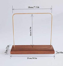 Load image into Gallery viewer, Amazon best svea display jewelry display stands for shows natural walnut wood polished brass modern design classic style handmade trade show store gallery exhibition home art necklace bracelet watch organizer