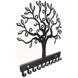 Shop for angelynns jewelry organizer hanging earring holder wall mount necklace display rack storage branch rack tree of life black