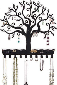 Save on angelynns jewelry organizer hanging earring holder wall mount necklace display rack storage branch rack tree of life black