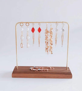 Buy svea display jewelry display stands for shows natural walnut wood polished brass modern design classic style handmade trade show store gallery exhibition home art necklace bracelet watch organizer