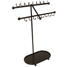 Load image into Gallery viewer, Great designers impressions jr21 orb oil rubbed bronze tree organizer free standing necklace holder jewelry display rack with tray