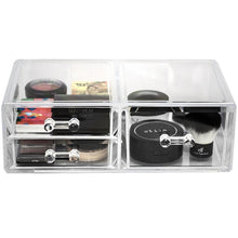 Load image into Gallery viewer, Results sorbus acrylic cosmetics makeup and jewelry storage case display sets interlocking drawers to create your own specially designed makeup counter stackable and interchangeable