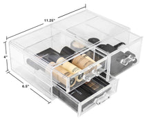 Load image into Gallery viewer, Products sorbus acrylic cosmetics makeup and jewelry storage case display sets interlocking drawers to create your own specially designed makeup counter stackable and interchangeable