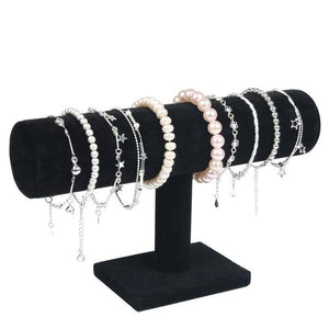 Bracelet Necklace Display Holder Velvet/PU Leather Watch Jewelry Organizer