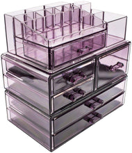 Load image into Gallery viewer, Shop for sorbus cosmetics makeup and jewelry storage case display sets interlocking drawers to create your own specially designed makeup counter stackable and interchangeable purple