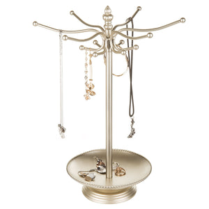 Online shopping mygift brass tone metal 12 hook jewelry organizer tree rack w ring dish tray