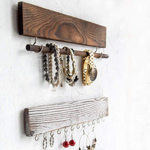 Load image into Gallery viewer, Rustic Jewelry Display Organizer for Wall