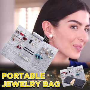 Rolling Portable Jewelry Storage Bag