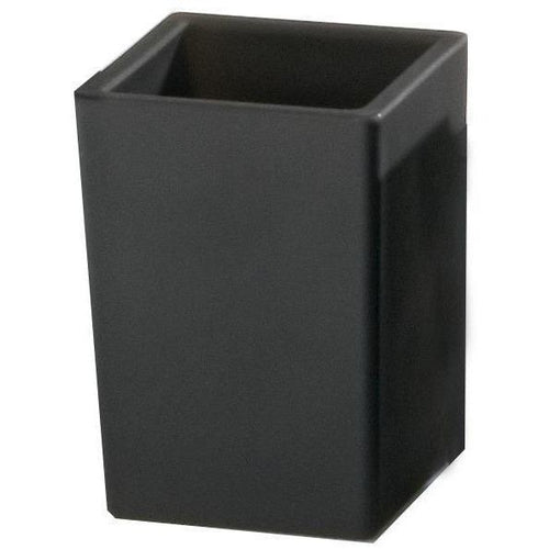 DWBA Glass Cosmetic Storage Makeup Jewelry Organizer Beauty Box Canister, Black